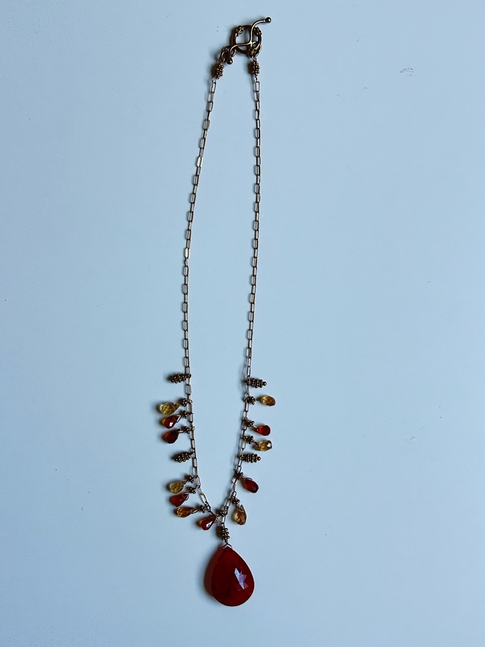 Robindira Unsworth Hand-Made Semi-Previous 14k Vermeil Necklace
